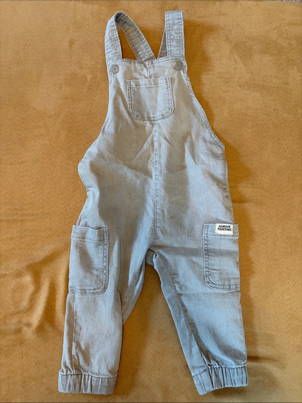 H&M Gray Kids Denim-Style Overalls